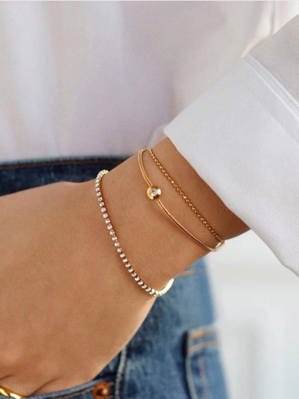Brand New $58 Baublebar Catherine Waterproof Bracelet Set